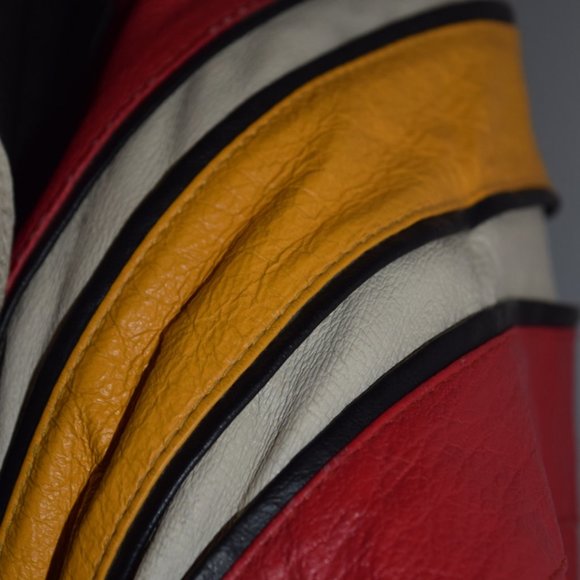 🔥RARE🔥 VINTAGE 1990'S LOONEY TUNES "JUST CHILLIN" LEATHER BOMBER JACKET XL - Picture 10 of 13